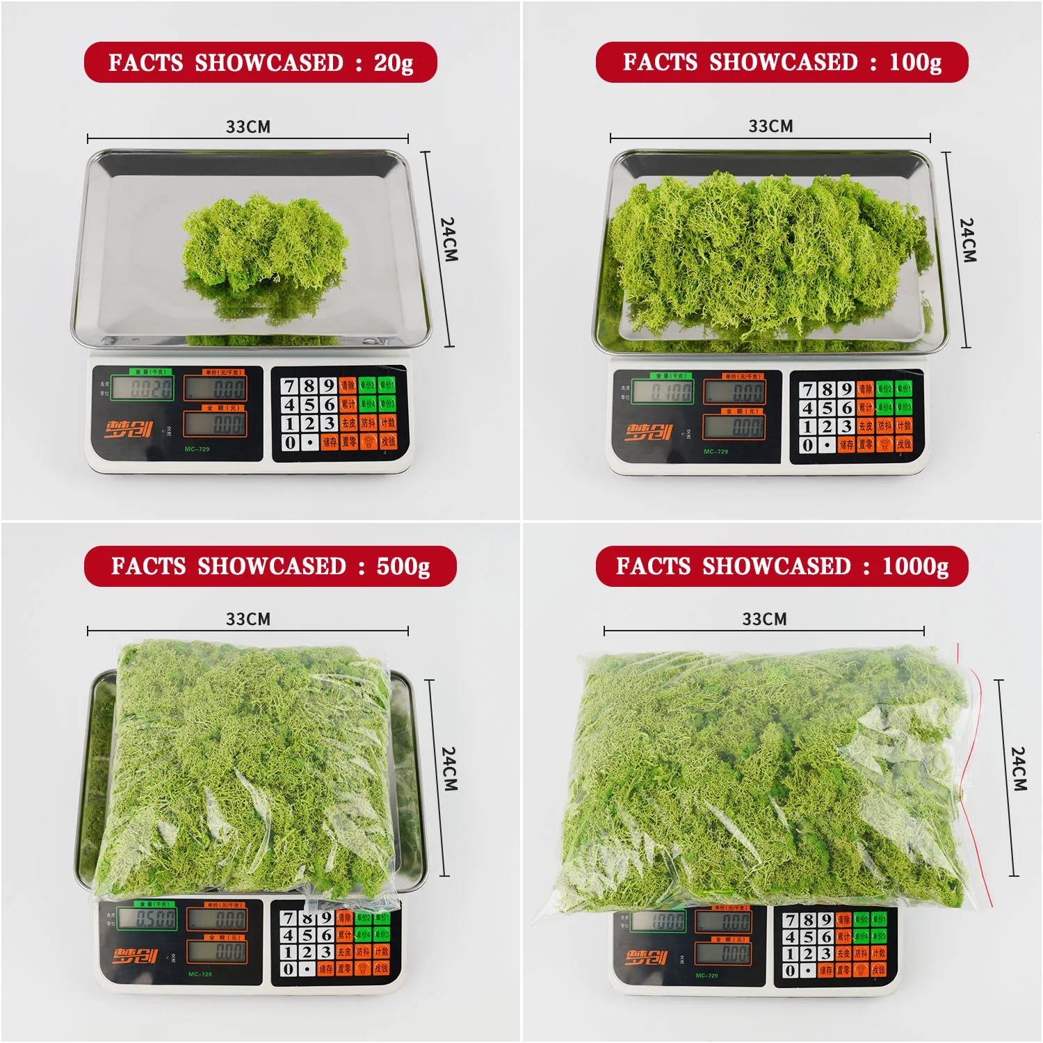 20-200g Artificial Green Plant - Terrarium Moss Art recension och pris
