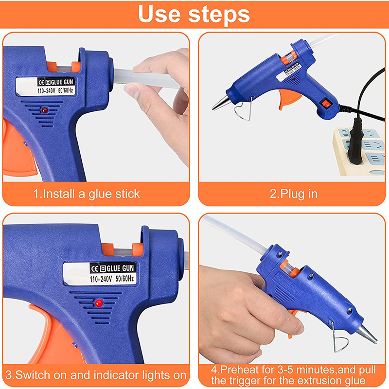 20W Mini Hot Melt Glue Gun EU  - Heat Gun Small recension och pris