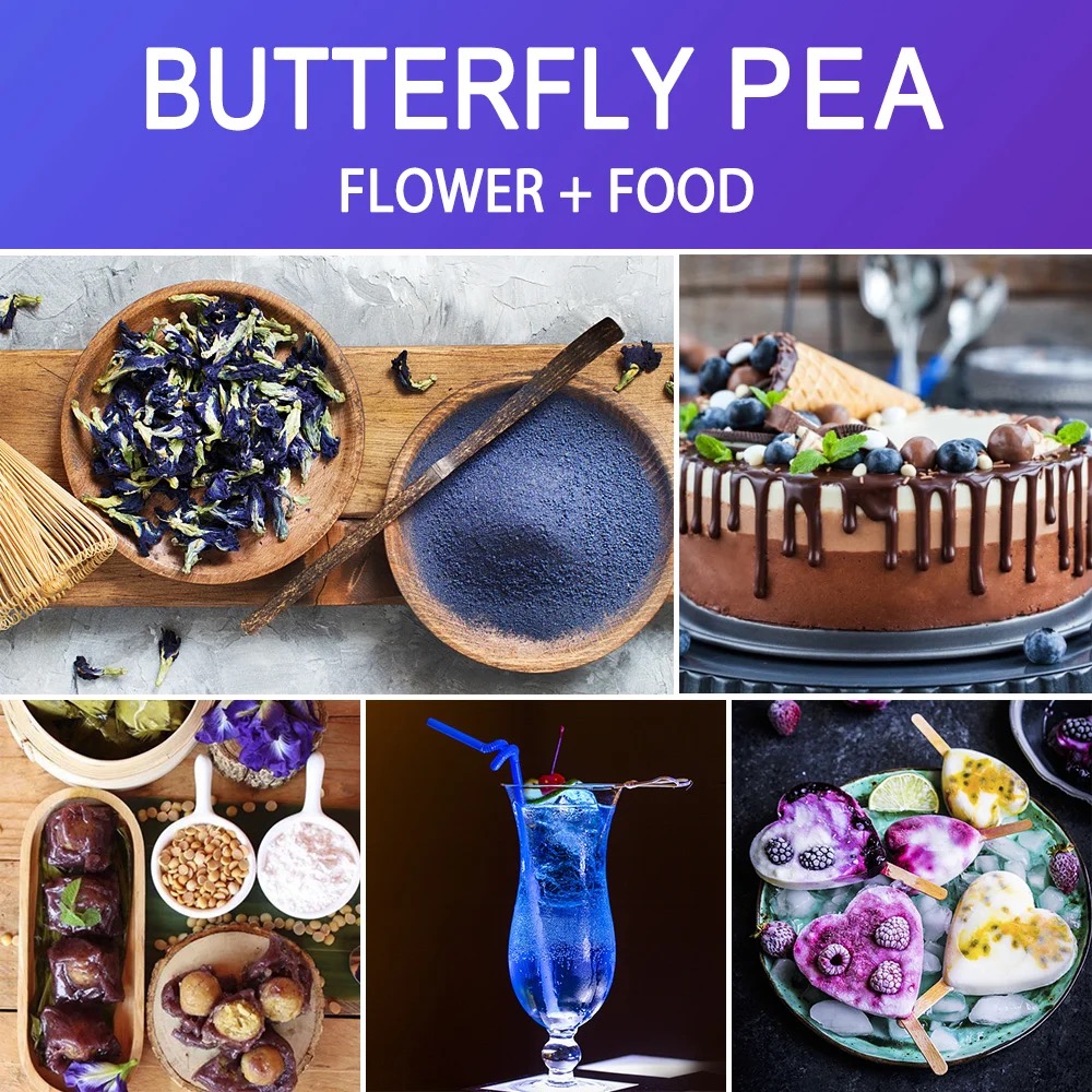 Organic Butterfly Pea Flower T - Dried Flower Bulk recension och pris