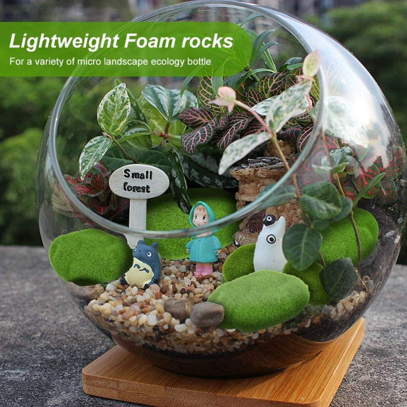 50/5PCS Artificial Foam Moss R - Terrarium Moss Art recension och pris